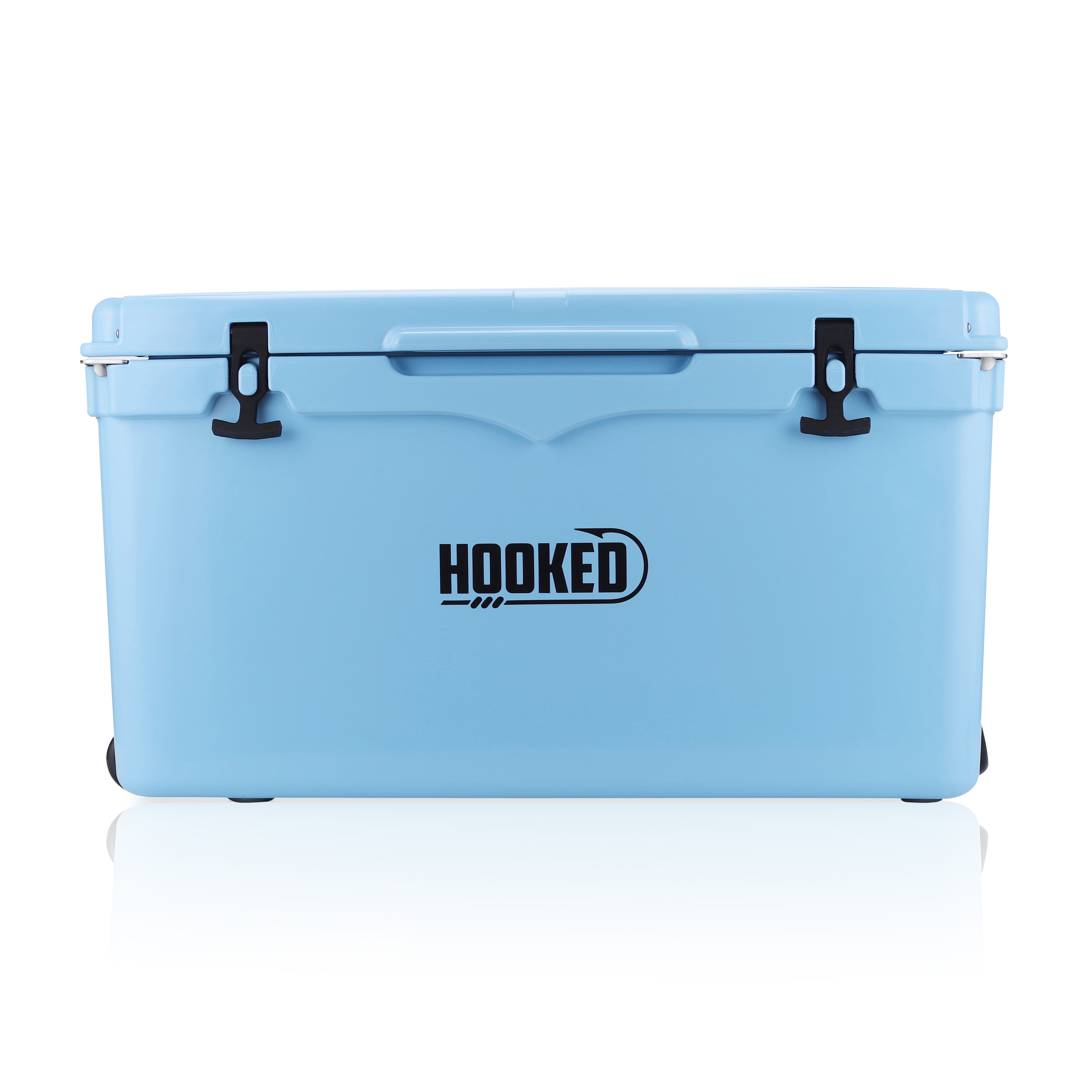Front image of Carolina Blue cooler.