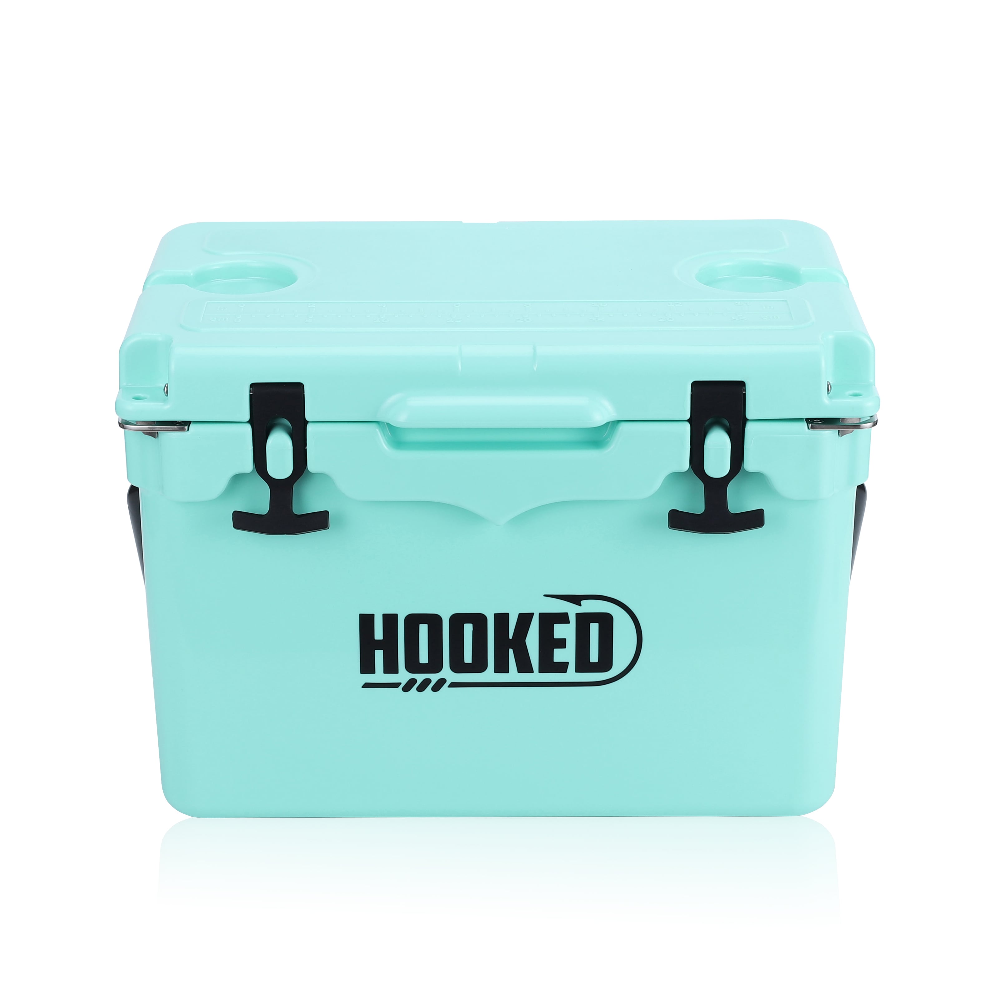 top front image of closed Seafoam cooler.