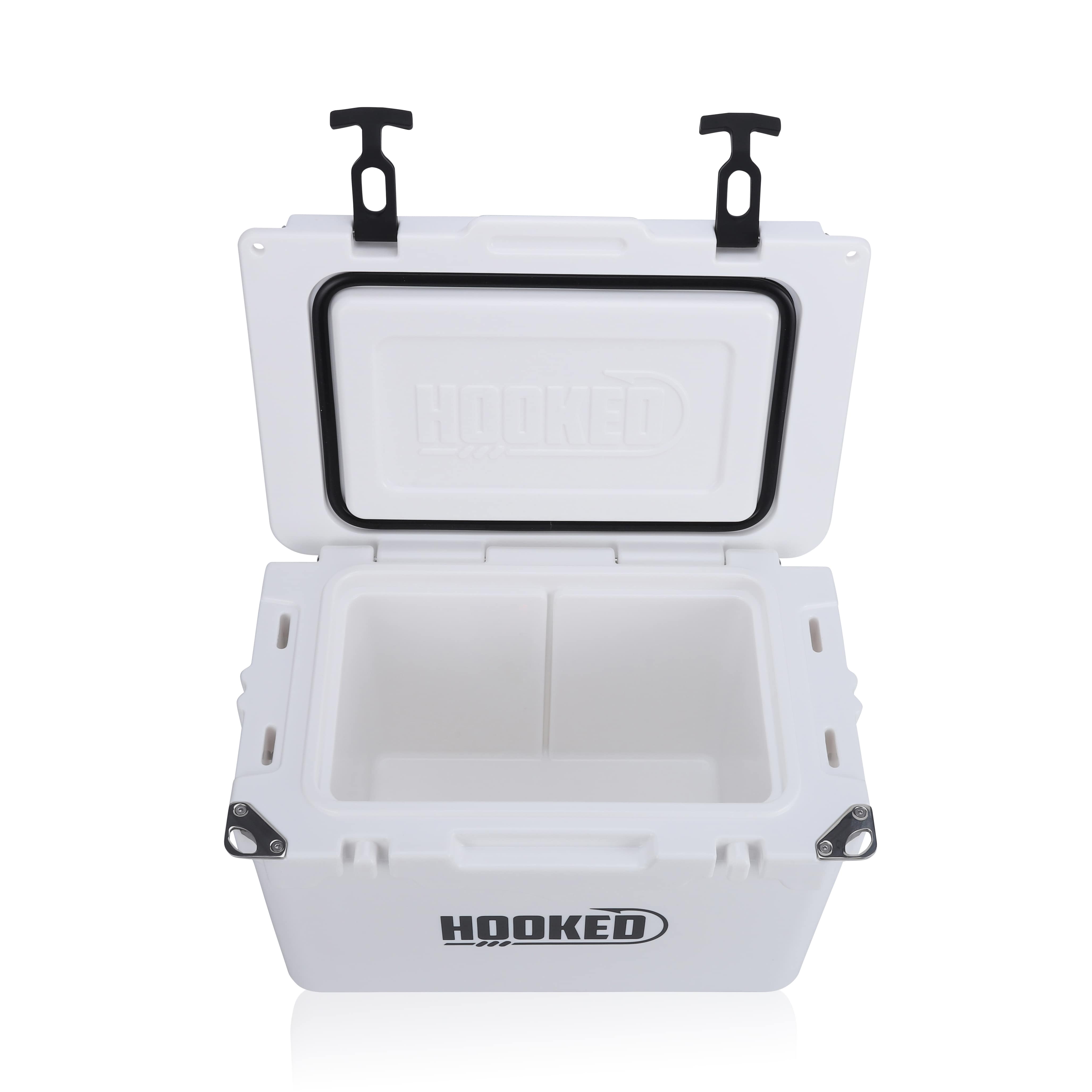 Open Front image of White cooler.