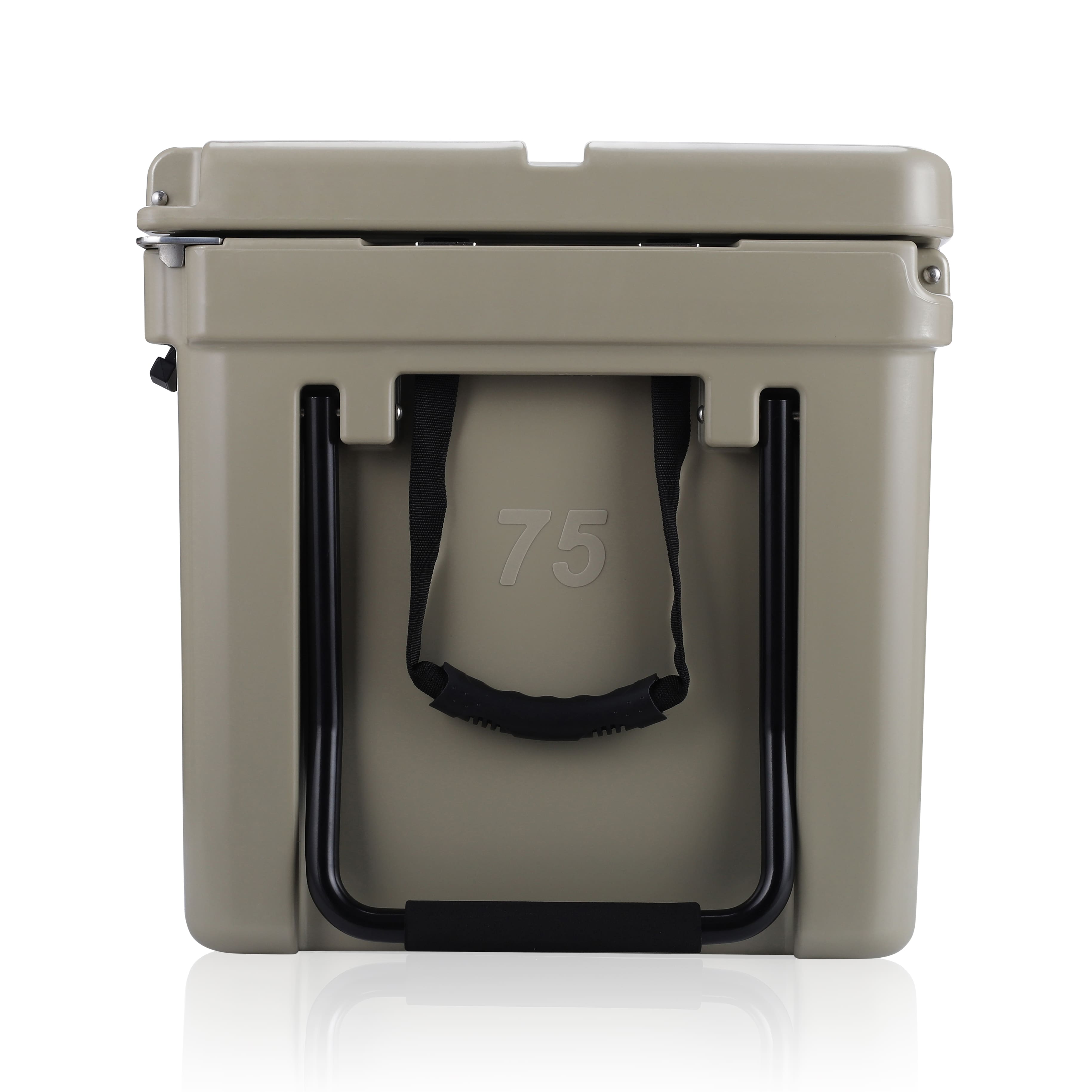 side image of tan cooler